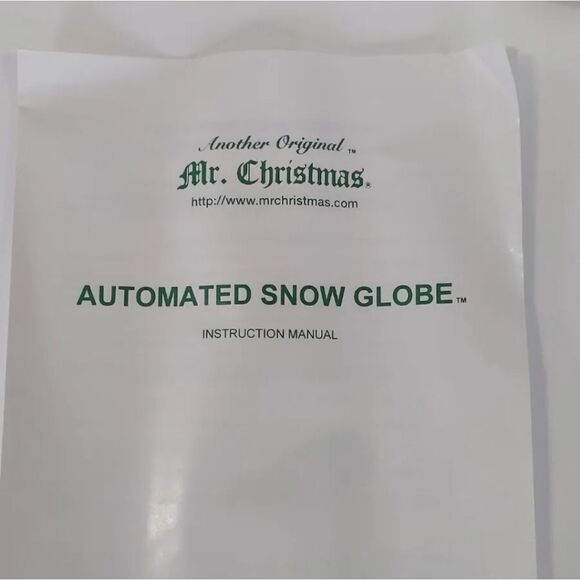 NIB Disney Millennium 2000 Mickeys Automated Snow Globe Music Box Mr Christmas - Picture 4 of 8